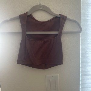 Urban outfitters cropped Mauve top